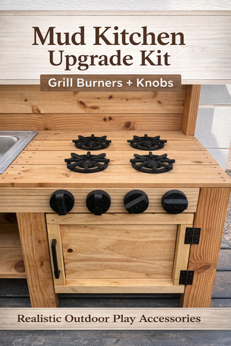 Mud kitchen accessories - mud, set