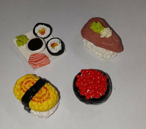 Sushi magnet set clay magnets - magnet,