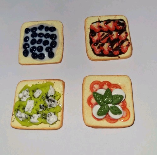 Breakfast toast magnet set - breakfast,