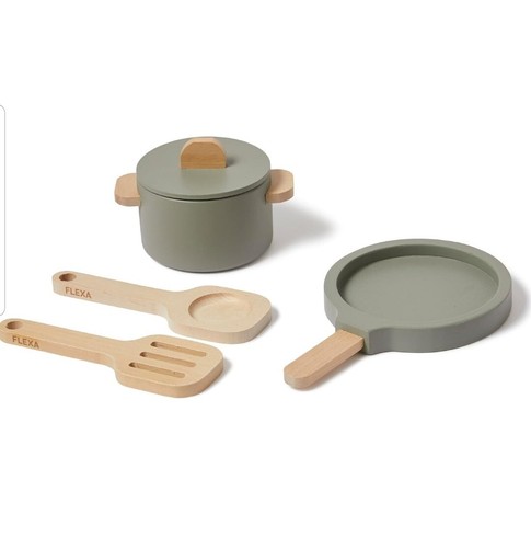 Pot pan wooden play kitchen - play,