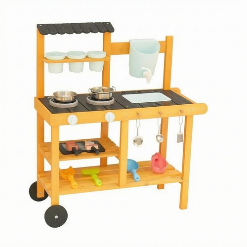 Wooden mud kitchen play stand - mud,