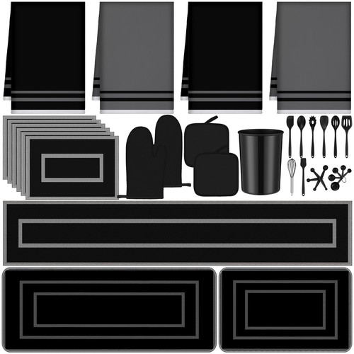 Pcs black kitchen decor and - kitchen,