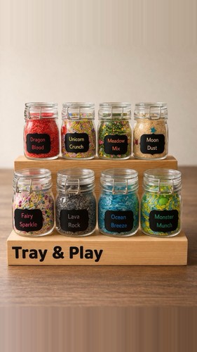 Sensory play jars set - sensory,