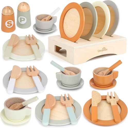 Wooden tea set for - set, 1